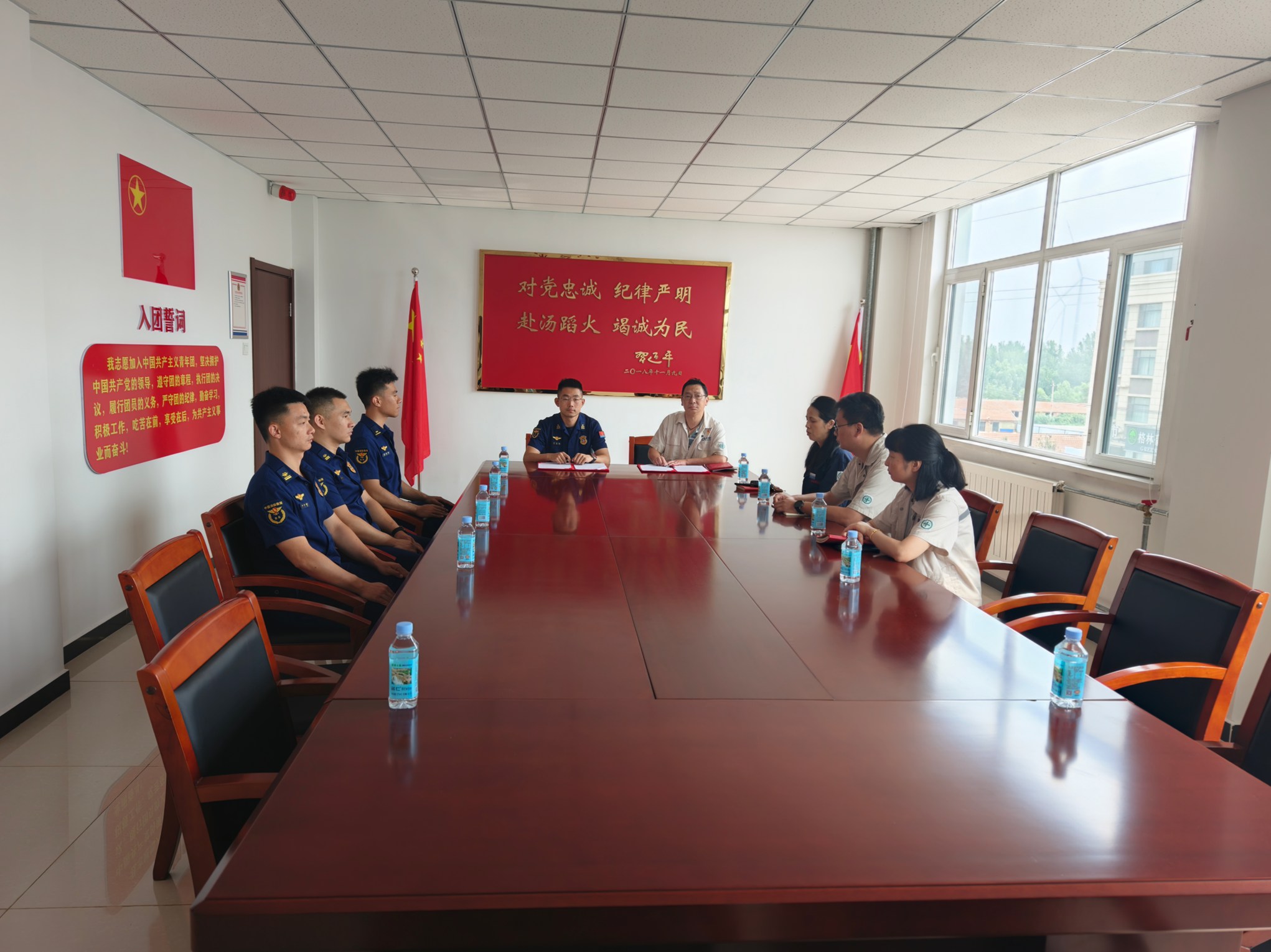 【党建领航促发展】“党建红”+“火焰蓝”，联建共筑安全线(图3)